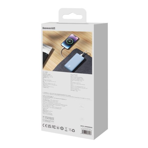 Powerbank 10000mAh Airpow Fast Charge 20W - niebieski Powerbank 10000mAh Airpow Fast Charge 20W - niebieski