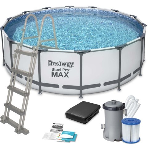 Basen ogrodowy stelażowy 457 x 122 cm 11w1 Bestway 56438 Basen ogrodowy stelażowy 457 x 122 cm 11w1 Bestway 56438