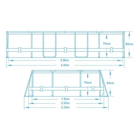 Basen ogrodowy stelażowy 305 x 200 x 84 cm 17w1 Bestway 5614A + maszynka do baniek GRATIS Basen ogrodowy stelażowy 305 x 200 x 84 cm 17w1 Bestway 5614A + maszynka do baniek GRATIS
