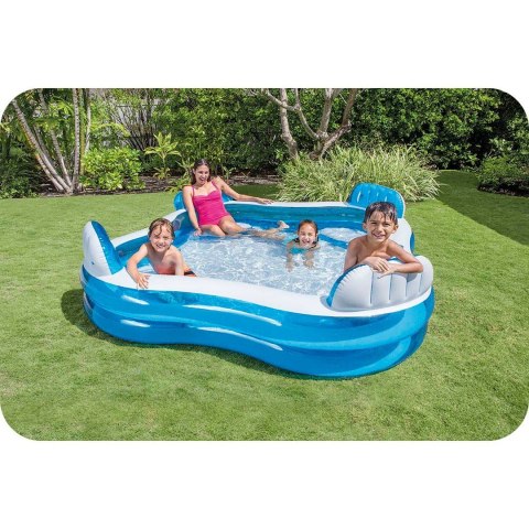 Basen dmuchany z siedzeniami 229 x 229 x 66 cm INTEX 56475 Basen dmuchany z siedzeniami 229 x 229 x 66 cm INTEX 56475