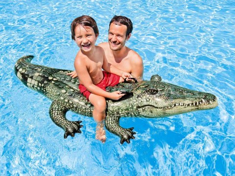 Aligator dmuchany do pływania 170 x 86 cm INTEX 57551 Aligator dmuchany do pływania 170 x 86 cm INTEX 57551