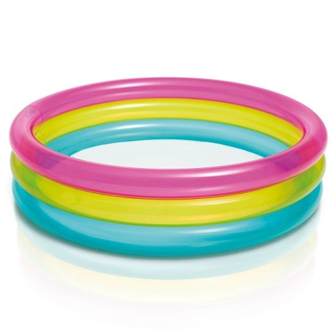 Basen dmuchany Tęcza 3 pierścienie 86 x 25 cm INTEX 57104 Basen dmuchany Tęcza 3 pierścienie 86 x 25 cm INTEX 57104