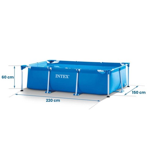 Basen ogrodowy stelażowy 220 x 150 x 60 cm INTEX 28270 Basen ogrodowy stelażowy 220 x 150 x 60 cm INTEX 28270
