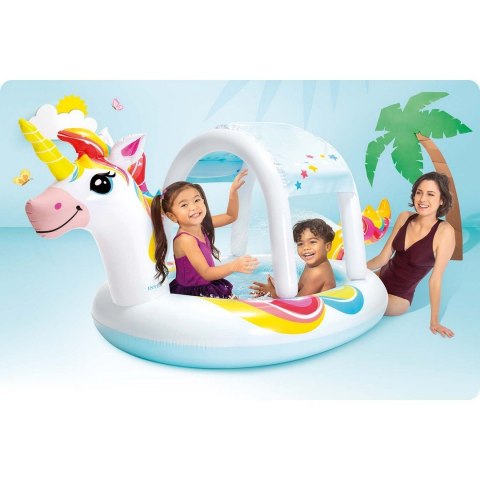 Brodzik z daszkiem Jednorożec 254 x 132 cm Intex 58435 Brodzik z daszkiem Jednorożec 254 x 132 cm Intex 58435
