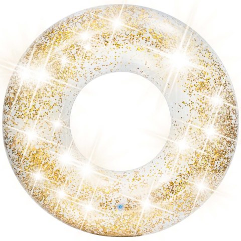 Koło do pływania brokatowe INTEX 56274 złoty Koło do pływania brokatowe INTEX 56274 złoty