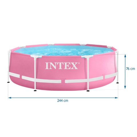 Basen ogrodowy stelażowy 244 x 76 cm INTEX 28290 Basen ogrodowy stelażowy 244 x 76 cm INTEX 28290