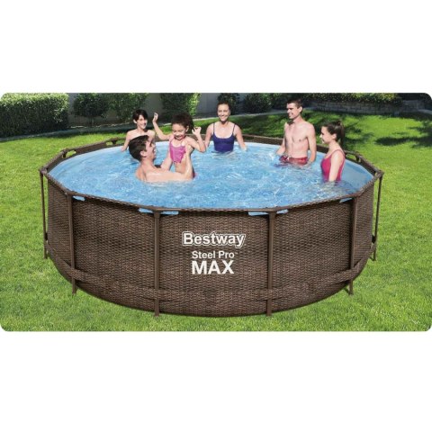 Basen ogrodowy stelażowy 366 x 100 cm 18w1 Bestway 56709 Basen ogrodowy stelażowy 366 x 100 cm 18w1 Bestway 56709