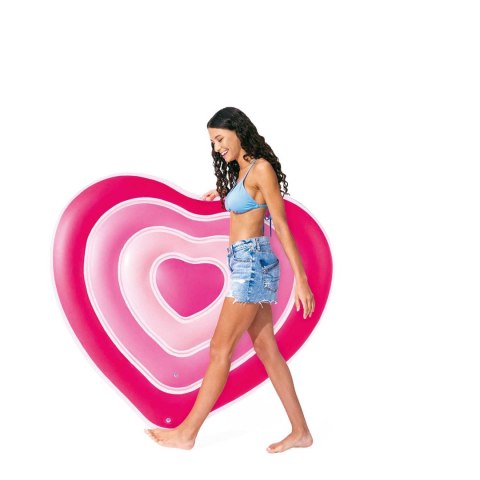 Dmuchany materac plażowy Serce 155 x 135 cm INTEX 58727 Dmuchany materac plażowy Serce 155 x 135 cm INTEX 58727