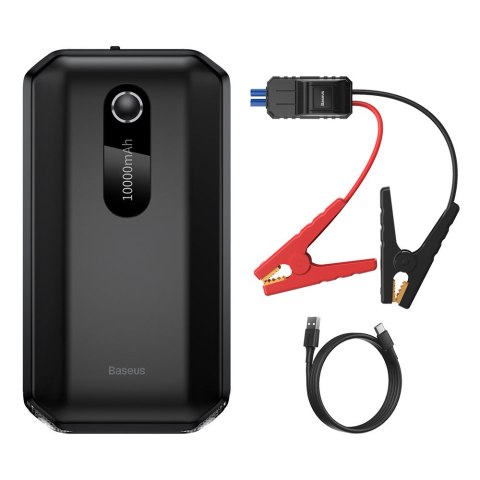 Powerbank 10000mAh + urządzenie rozruchowe auta Booster 12V 1000A czarny Powerbank 10000mAh + urządzenie rozruchowe auta Booster 12V 1000A czarny