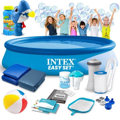 Basen ogrodowy rozporowy 366 x 76 cm 15w1 INTEX 28132 + maszynka do baniek GRATIS Basen ogrodowy rozporowy 366 x 76 cm 15w1 INTEX 28132 + maszynka do baniek GRATIS