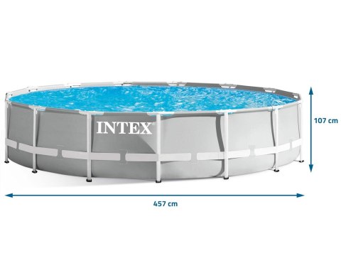 Basen ogrodowy stelażowy 457 x 107 cm 12w1 INTEX 26724 Basen ogrodowy stelażowy 457 x 107 cm 12w1 INTEX 26724