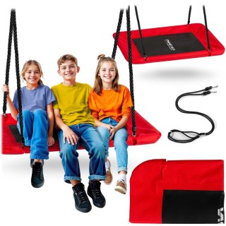 Huśtawka bocianie gniazdo prostokątna Neo-Sport Swingo 110 x 70 cm