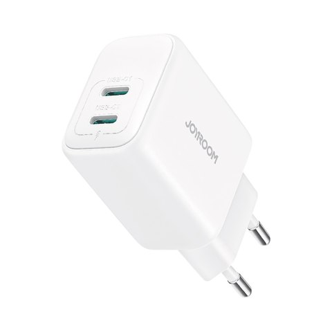 Ładowarka sieciowa 2x USB-C 20W PD QC 3.0 - biała Ładowarka sieciowa 2x USB-C 20W PD QC 3.0 - biała