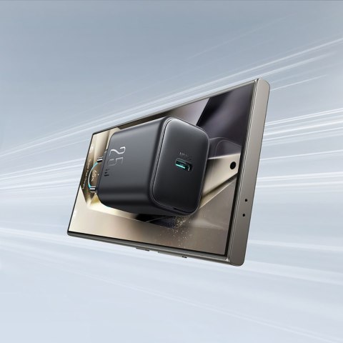 Ładowarka sieciowa USB-C 25W SFC PPS PD - czarna Ładowarka sieciowa USB-C 25W SFC PPS PD - czarna