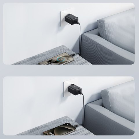 Ładowarka sieciowa USB-C 25W SFC PPS PD - czarna Ładowarka sieciowa USB-C 25W SFC PPS PD - czarna
