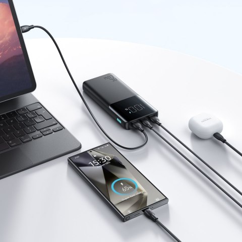 Powerbank 10000mAh 25W 2x USB-A 1x USB-C SFC - czarny Powerbank 10000mAh 25W 2x USB-A 1x USB-C SFC - czarny