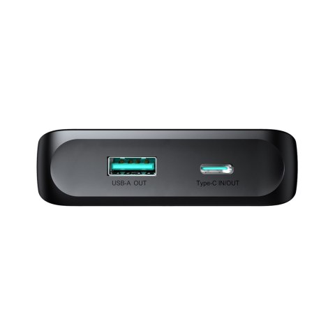 Powerbank 10000mAh z wbudowanymi kablami USB-C iPhone Lightning - czarny Powerbank 10000mAh z wbudowanymi kablami USB-C iPhone Lightning - czarny