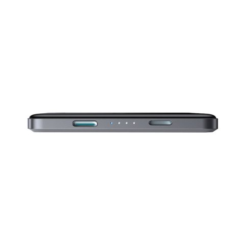 Powerbank 5000mAh USB-C 20W PD i ładowaniem indukcyjnym 15W - szary Powerbank 5000mAh USB-C 20W PD i ładowaniem indukcyjnym 15W - szary