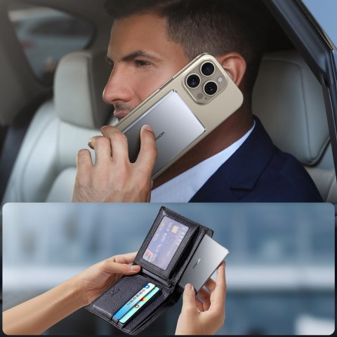 Powerbank 5000mAh USB-C 20W PD i ładowaniem indukcyjnym 15W - szary Powerbank 5000mAh USB-C 20W PD i ładowaniem indukcyjnym 15W - szary