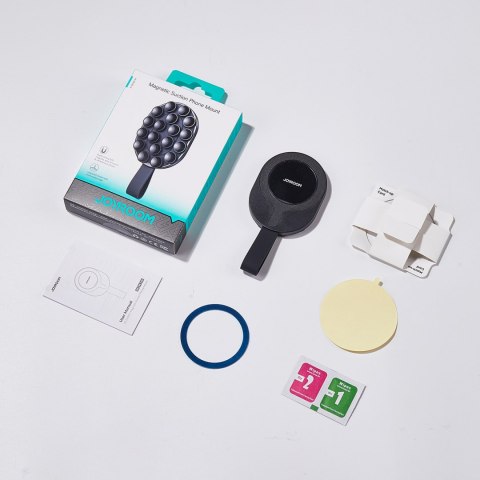 Uchwyt magnetyczny na telefon 4.7-7'' z przyssawkami na szybę lustro - czarny Uchwyt magnetyczny na telefon 4.7-7'' z przyssawkami na szybę lustro - czarny