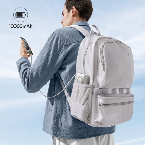 Powerbank Free2Pull 10000mAh 30W z portem USB-C i rozwijanym kablem USB-C - szary Powerbank Free2Pull 10000mAh 30W z portem USB-C i rozwijanym kablem USB-C - szary