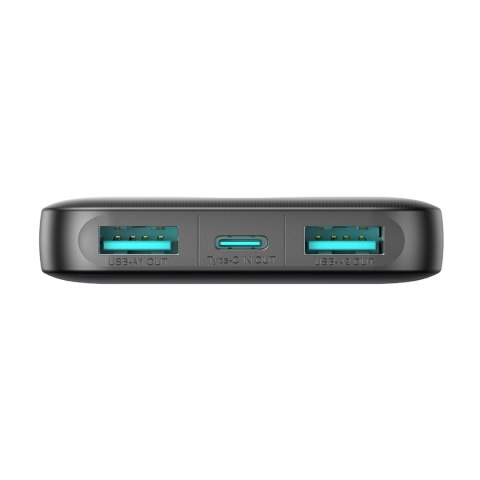Powerbank JR-PBF13 5000mAh 2.4A 2x USB-A 1x USB-C - czarny