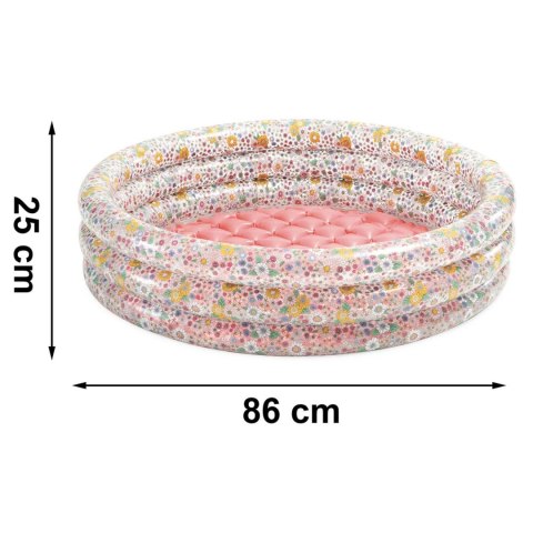 Basen dmuchany brodzik kwiatki 86x25 cm INTEX 58427 Basen dmuchany brodzik kwiatki 86x25 cm INTEX 58427