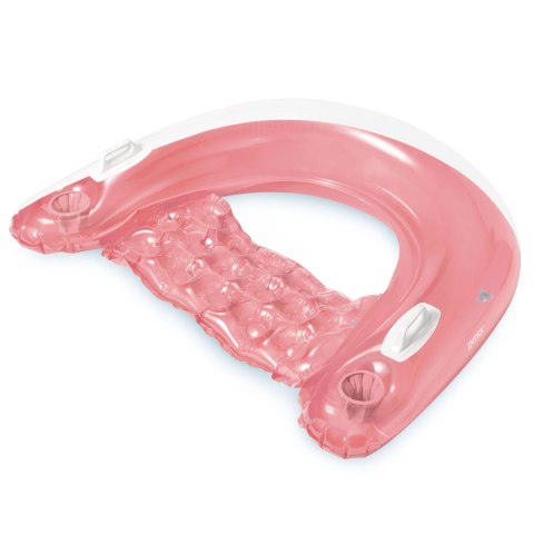 Fotel do pływania z uchwytami 147 x 99 cm różowy INTEX 58859 Fotel do pływania z uchwytami 147 x 99 cm różowy INTEX 58859