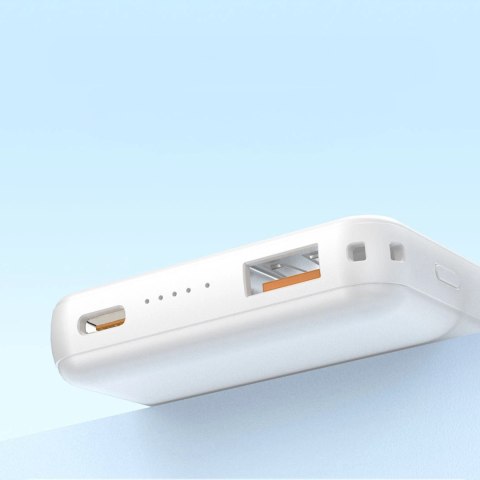 Powerbank K14S+ 10000mAh z podstawką 20W USB-A / USB-C / MagSafe - biały Powerbank K14S+ 10000mAh z podstawką 20W USB-A / USB-C / MagSafe - biały