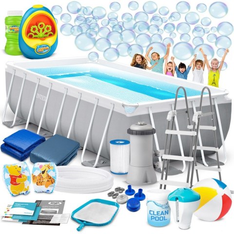 Basen ogrodowy stelażowy 400 x 200 x 100 cm 17w1 INTEX 26788 + maszynka do baniek GRATIS Basen ogrodowy stelażowy 400 x 200 x 100 cm 17w1 INTEX 26788 + maszynka do baniek GRATIS
