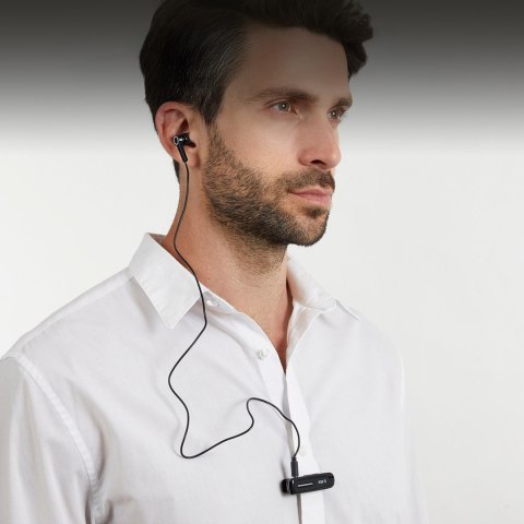 Bezprzewodowa słuchawka z klipsem Bluetooth - czarna Bezprzewodowa słuchawka z klipsem Bluetooth - czarna