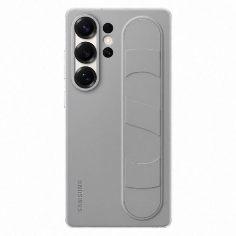 Etui silikonowe Samsung Standing Grip Case z uchwytem podstawką do Samsung Galaxy S25 Ultra - szare Etui silikonowe Samsung Standing Grip Case z uchwytem podstawką do Samsung Galaxy S25 Ultra - szare