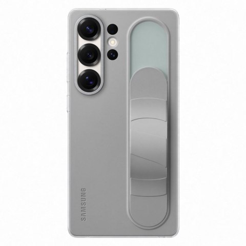 Etui silikonowe Samsung Standing Grip Case z uchwytem podstawką do Samsung Galaxy S25 Ultra - szare Etui silikonowe Samsung Standing Grip Case z uchwytem podstawką do Samsung Galaxy S25 Ultra - szare