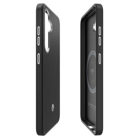Etui silikonowe Spigen Enzo Aramid MagFit do Samsung Galaxy S25+ - czarne Etui silikonowe Spigen Enzo Aramid MagFit do Samsung Galaxy S25+ - czarne