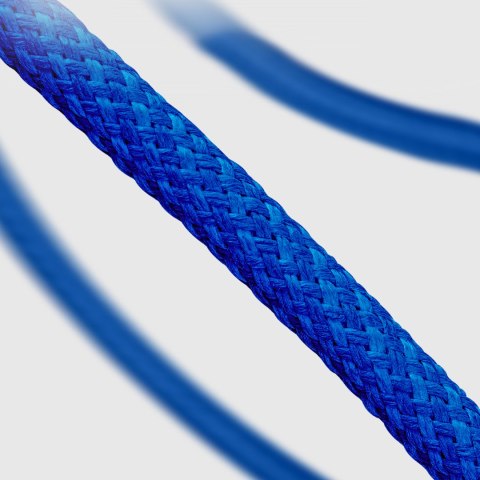 Kabel przewód w oplocie USB-C - USB-C 60W 1.5m - niebieski