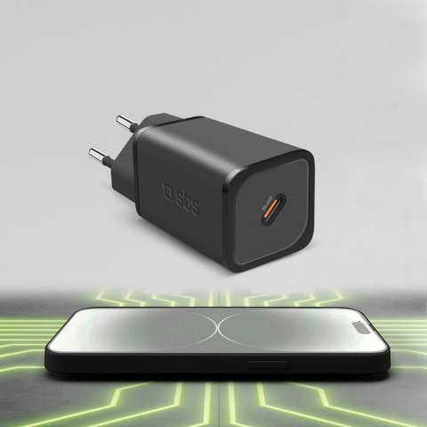 Ładowarka sieciowa GaN z Power Delivery 65W - czarna