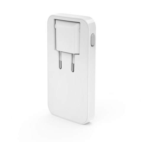 Ładowarka sieciowa składana GaN USB-C USB-A 65W - biała