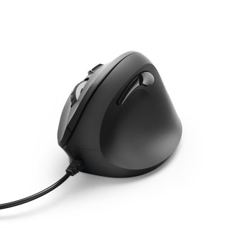 Myszka przewodowa EMC-500 ergonomiczna pionowa - czarna