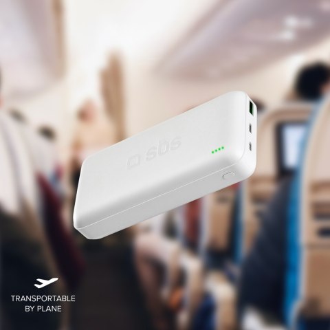 Powerbank 20000 mAh PD MicroUSB USB-C USB-A 20W - biały Powerbank 20000 mAh PD MicroUSB USB-C USB-A 20W - biały