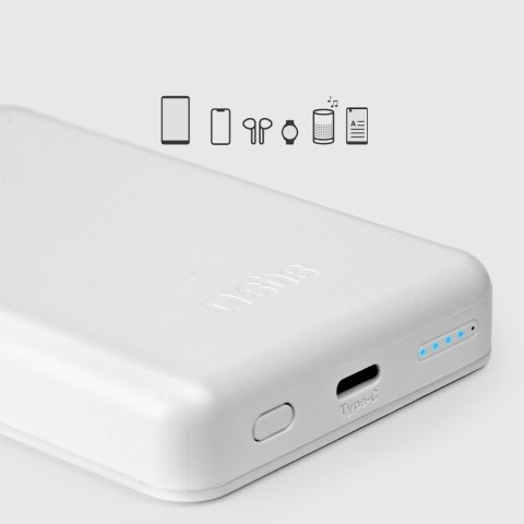 Powerbank 5000 mAh USB-C kompatybilny z MagSafe - biały