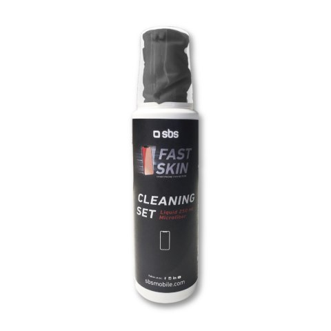 ZESTAW Płyn do czyszczenia ekranów smartfonów z mikrofibrą 250 ml ZESTAW Płyn do czyszczenia ekranów smartfonów z mikrofibrą 250 ml