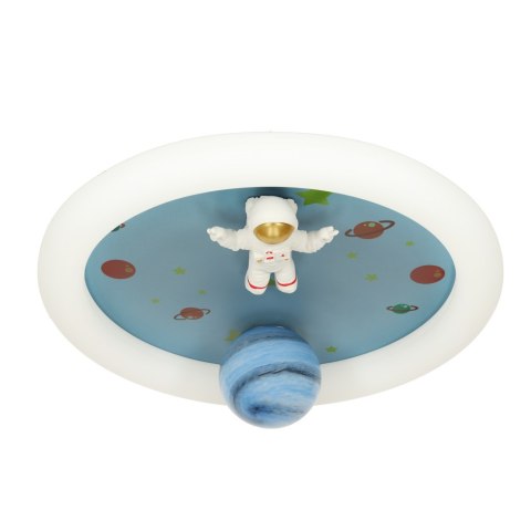 Lampa LED sufitowa plafon do pokoju dziecięcego ściemniana LUMELA + pilot astronauta