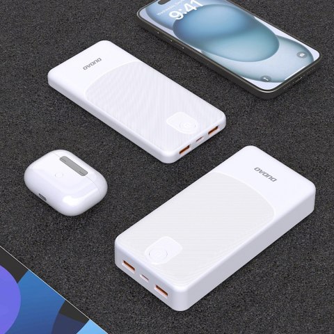 Powerbank K10 10000mAh USB-A 2.4A - biały