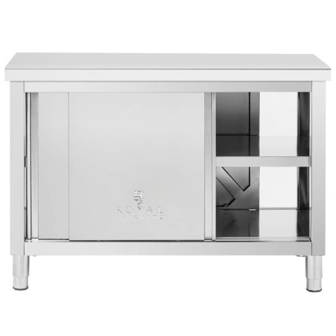 Stół blat roboczy centralny z szafką przelotową STAL 120 x 60 cm Stół blat roboczy centralny z szafką przelotową STAL 120 x 60 cm