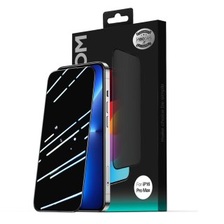 Szkło hartowane 2.5D Dustproof prywatyzujące z czarną ramką na iPhone 15 Plus/16 Plus