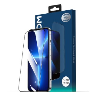 Szkło hartowane z czarną ramką 2.5D Anti-Blue Light Dustproof na iPhone 15 Plus/16 Plus
