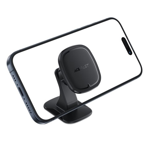 Uchwyt magnetyczny do telefonu smartfona na deskę rozdzielczą - czarny