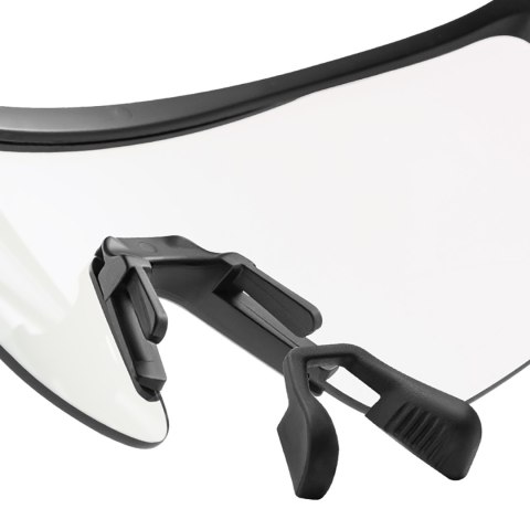 Okulary rowerowe fotochromowe z filtrem UV i wkładką korekcyjną - białe Okulary rowerowe fotochromowe z filtrem UV i wkładką korekcyjną - białe