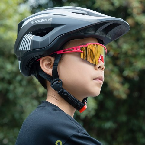 Okulary rowerowe polaryzacyjne dla dzieci z filtrem UV - szare Okulary rowerowe polaryzacyjne dla dzieci z filtrem UV - szare