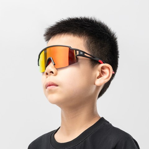 Okulary rowerowe polaryzacyjne dla dzieci z filtrem UV - szare Okulary rowerowe polaryzacyjne dla dzieci z filtrem UV - szare